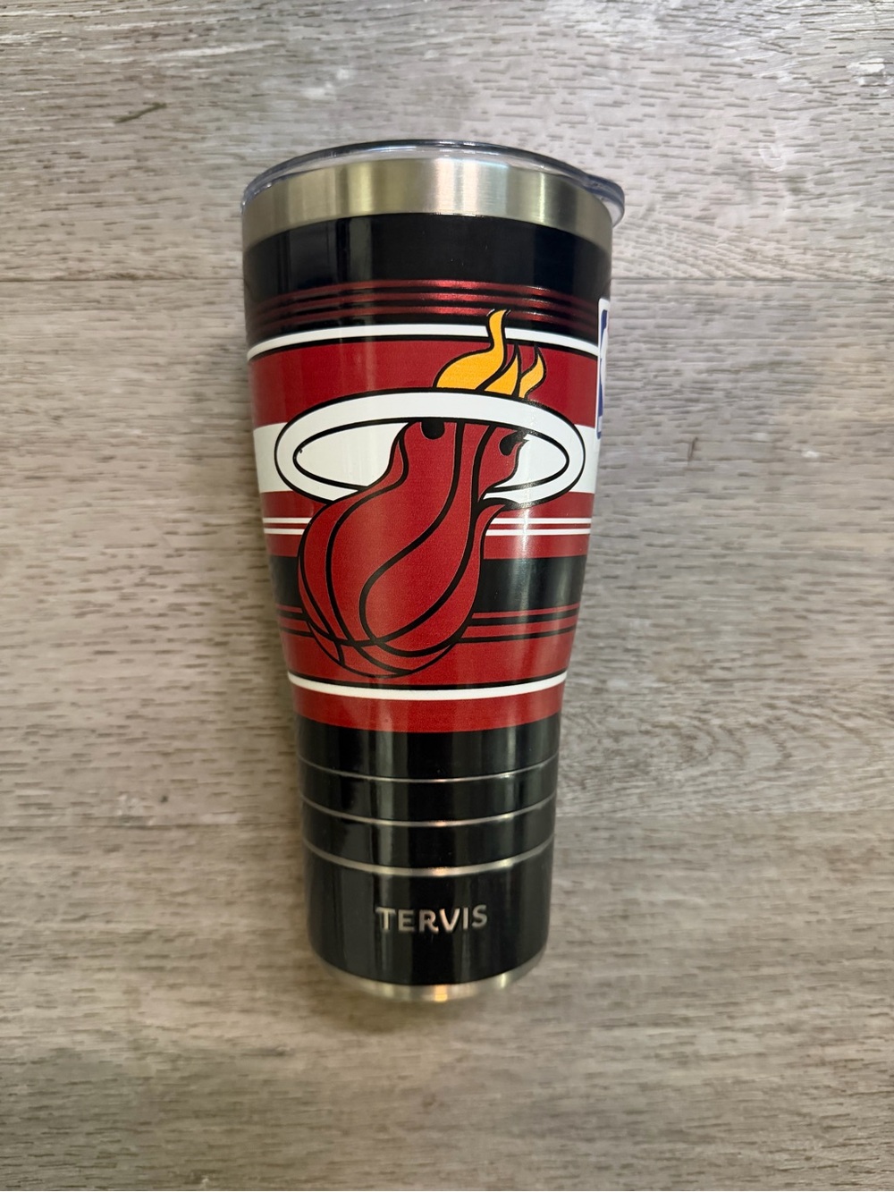 Tervis Miami Heat Red & Black Stainless Travel 30 oz Tumbler